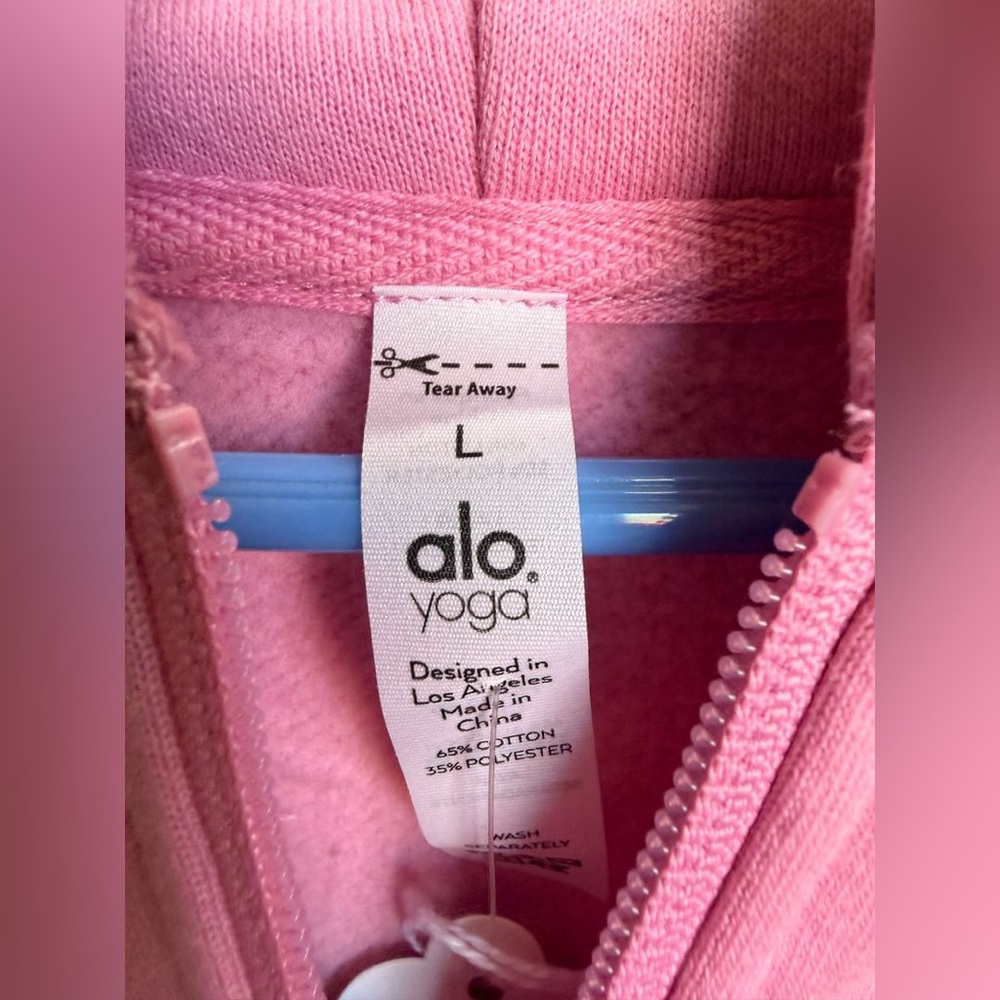 ALO Yoga Pink Ombre Half-Zip Pullover NWT - Picture 4 of 8